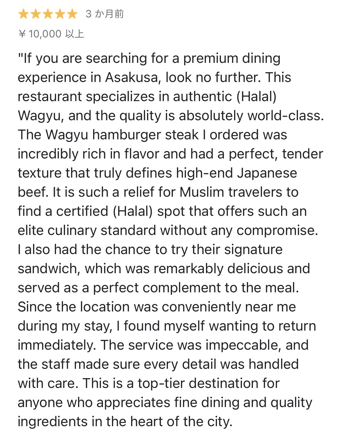Google review